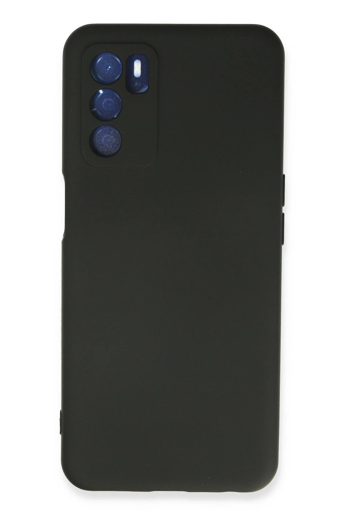 Newface Oppo A16 Kılıf Nano içi Kadife Silikon - Siyah