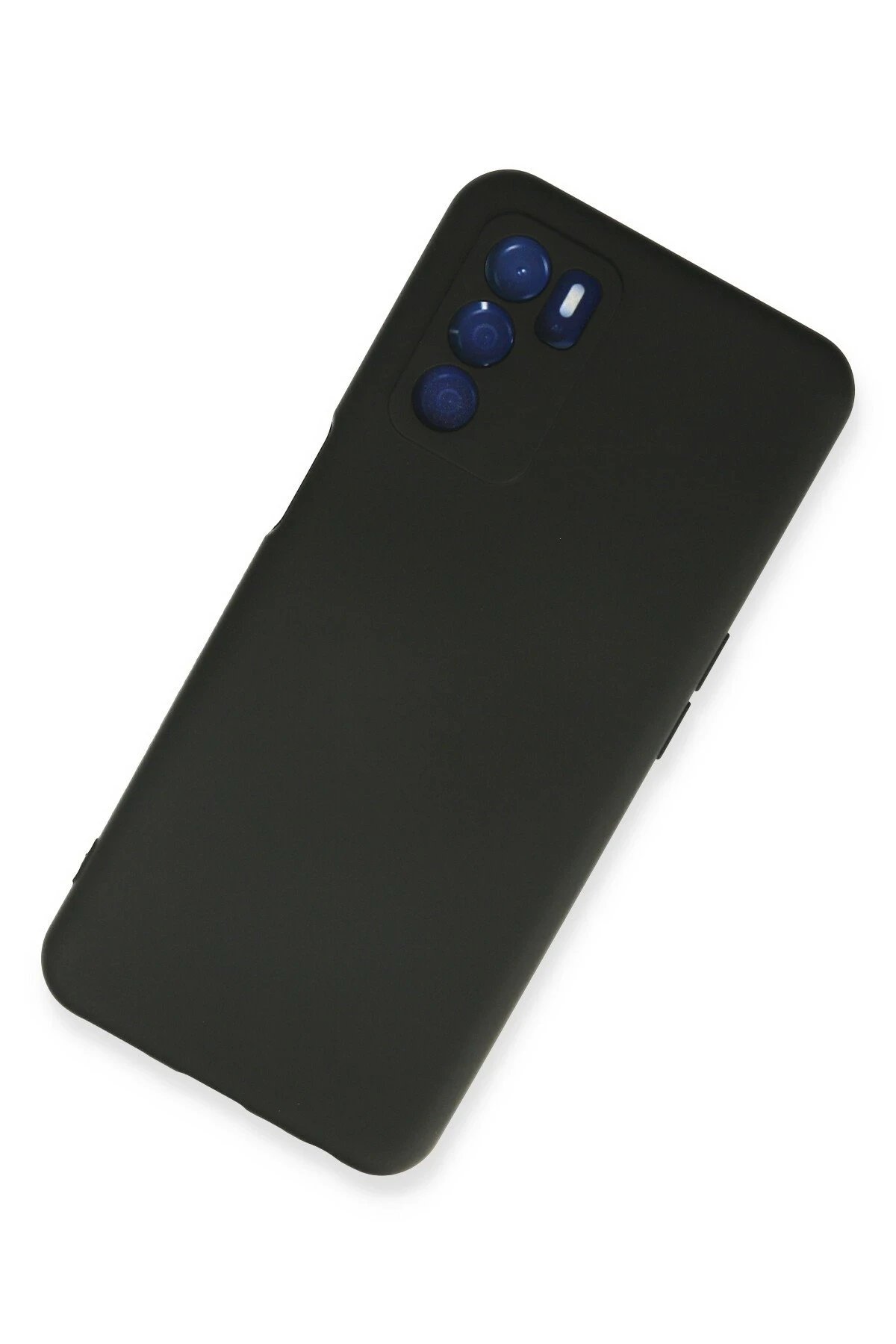 Newface Oppo A16 Kılıf Nano içi Kadife Silikon - Siyah