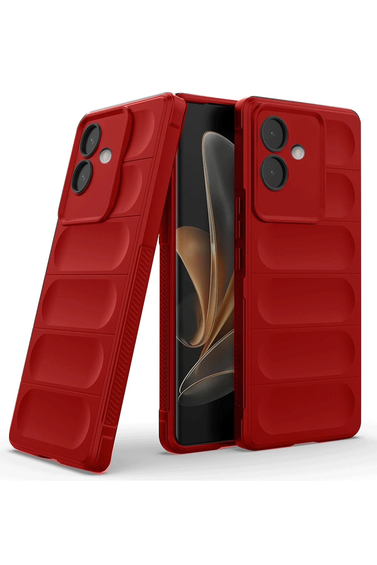 Newface Oppo A3 Kılıf Optimum Silikon - Kırmızı