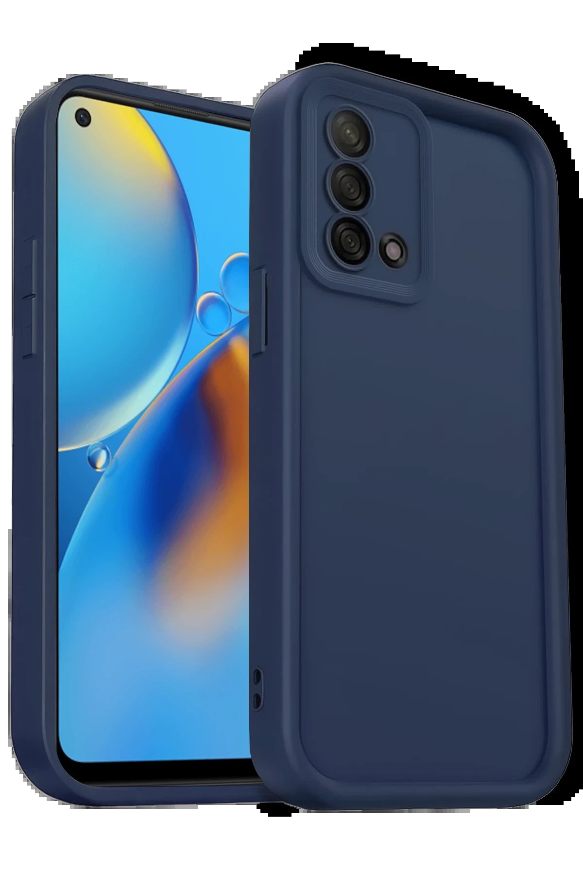 Newface Oppo A74 4G Kılıf Viera Silikon - Lacivert