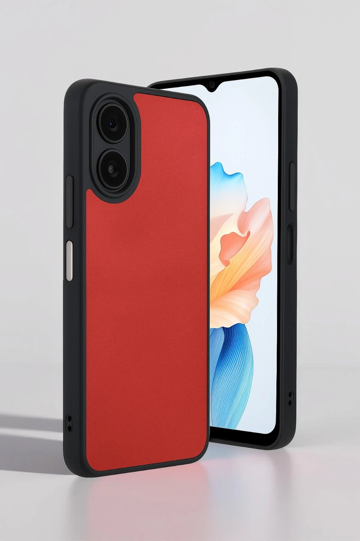 Newface Oppo A38 Kılıf Aras Deri Kapak - Pudra