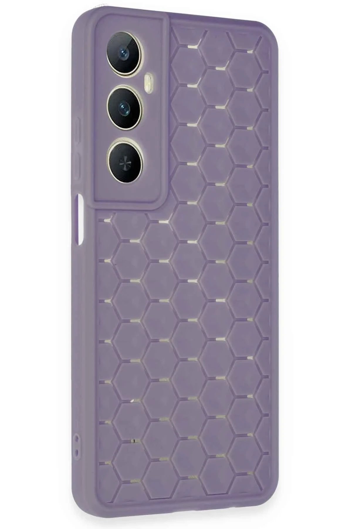 Newface Realme C65 Kılıf Petek Silikon Kapak - Lila