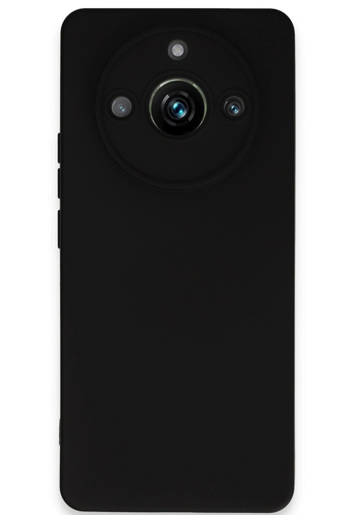 Newface Realme 11 Pro Kılıf Nano içi Kadife Silikon - Siyah