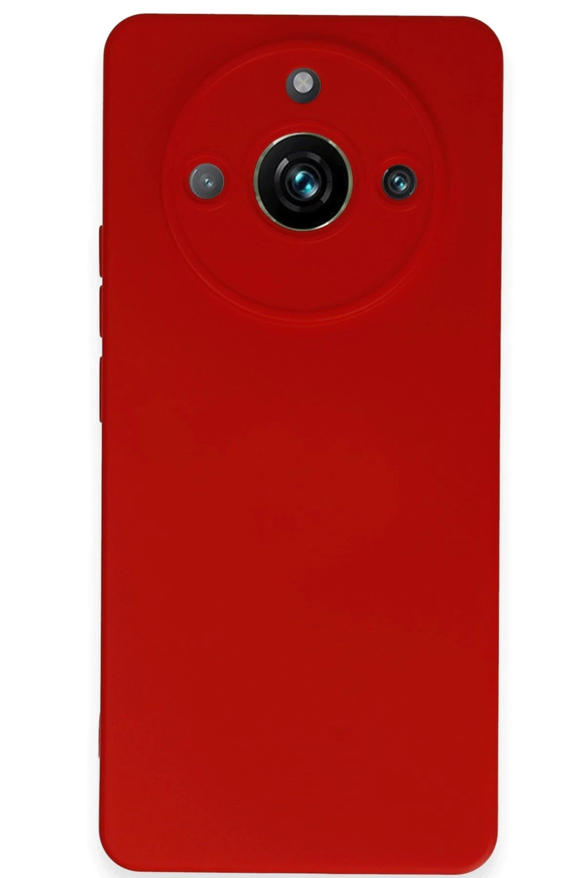 Newface Realme 11 Pro Kılıf Nano içi Kadife Silikon - Kırmızı