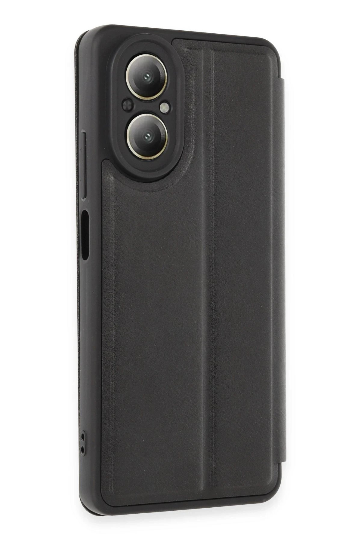 Newface Realme 12 Lite Kılıf Flip Cover - Siyah