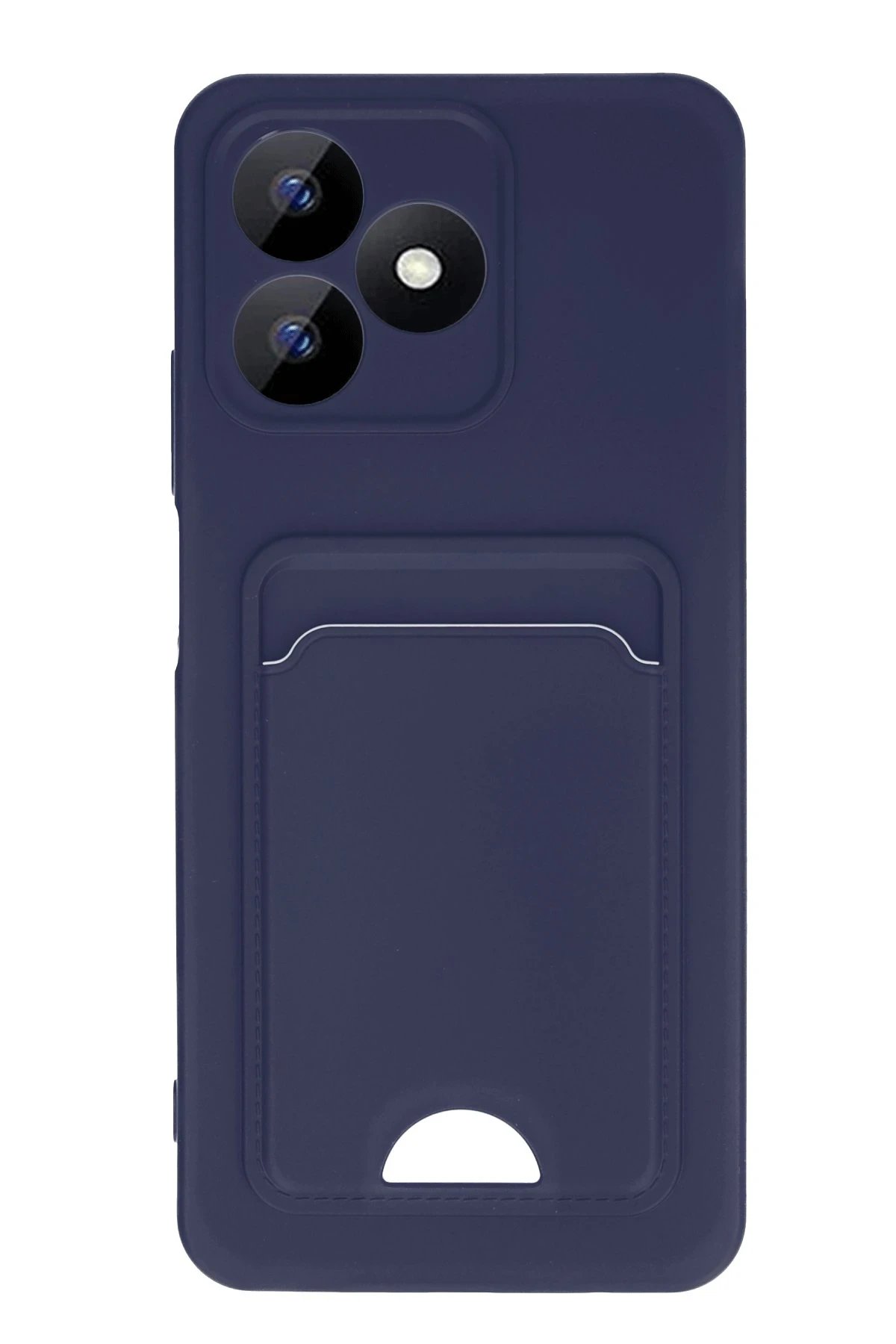 Newface Realme Note 50 4G Kılıf Kelvin Kartvizitli Silikon - Lacivert