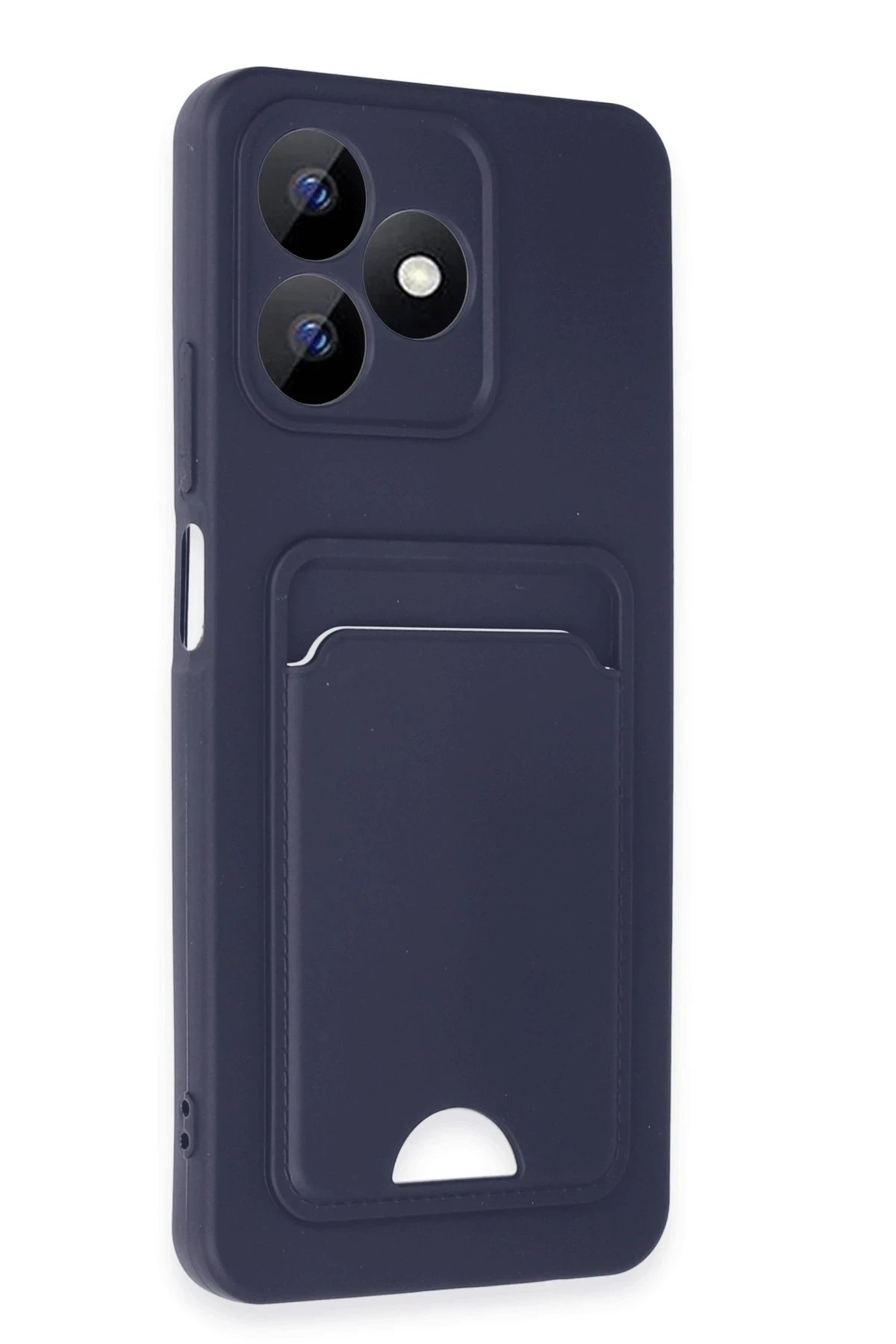 Newface Realme Note 50 4G Kılıf Kelvin Kartvizitli Silikon - Lacivert