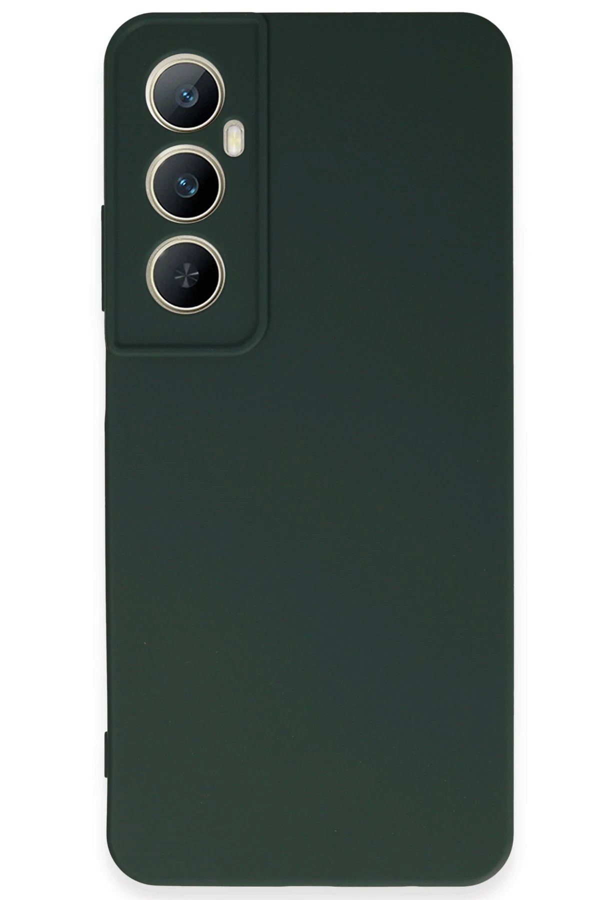 Newface Realme C65 Kılıf First Silikon - Koyu Yeşil