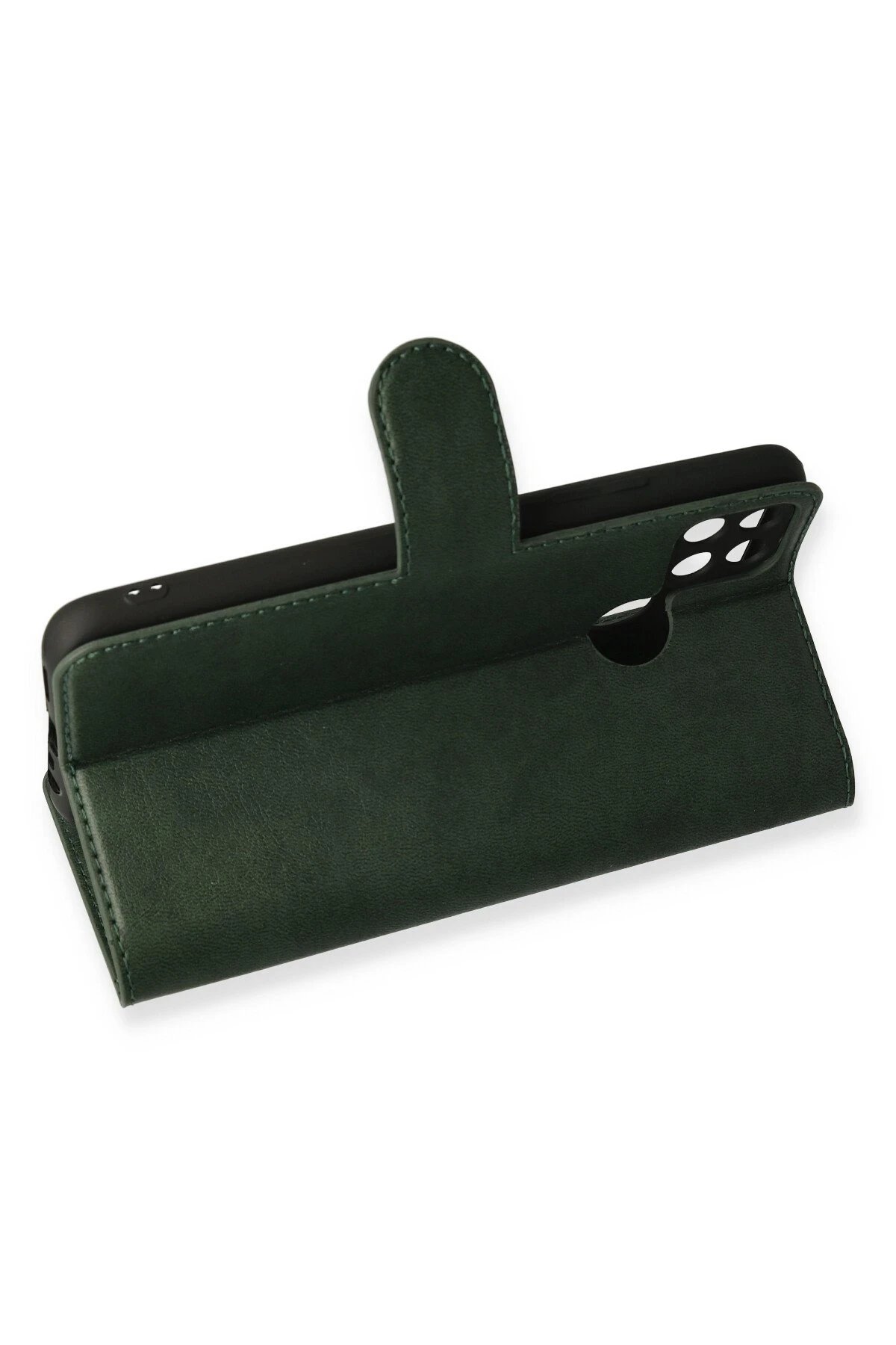 Newface Realme C25 Kılıf Trend S Plus Kapaklı Kılıf - Yeşil