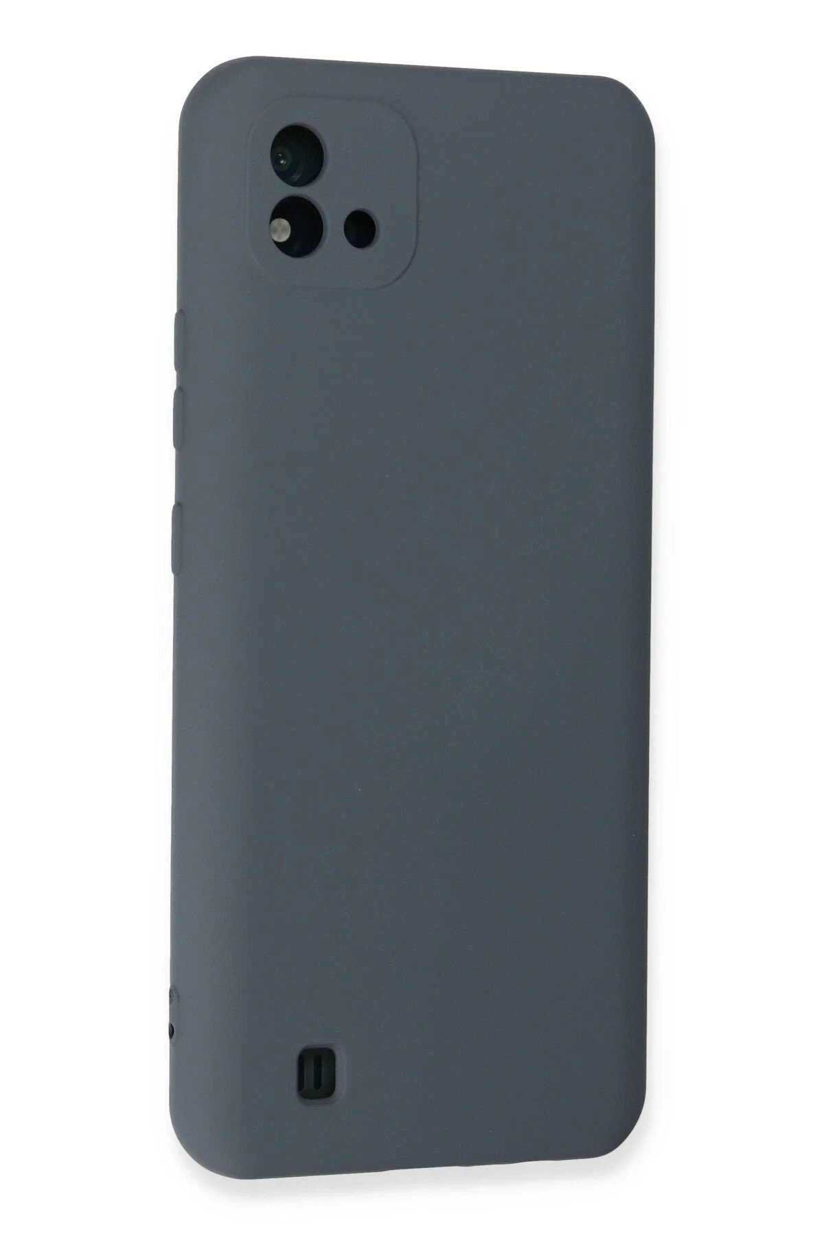 Newface Realme C11 2021 Kılıf Nano içi Kadife Silikon - Gri