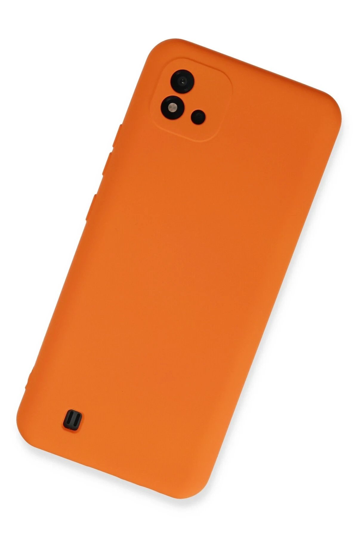 Newface Realme C11 2021 Kılıf Nano içi Kadife Silikon - Turuncu