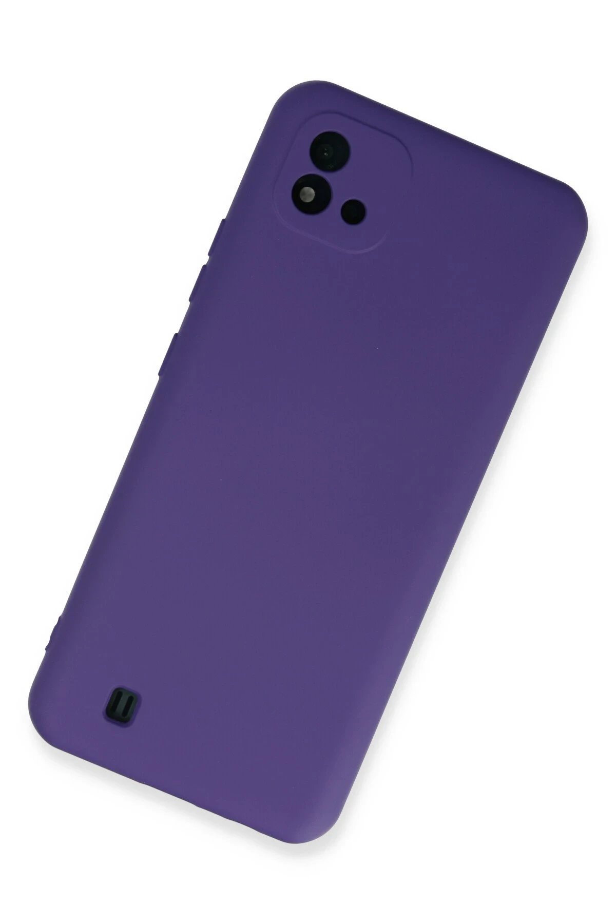 Newface Realme C11 2021 Kılıf Nano içi Kadife Silikon - Mor