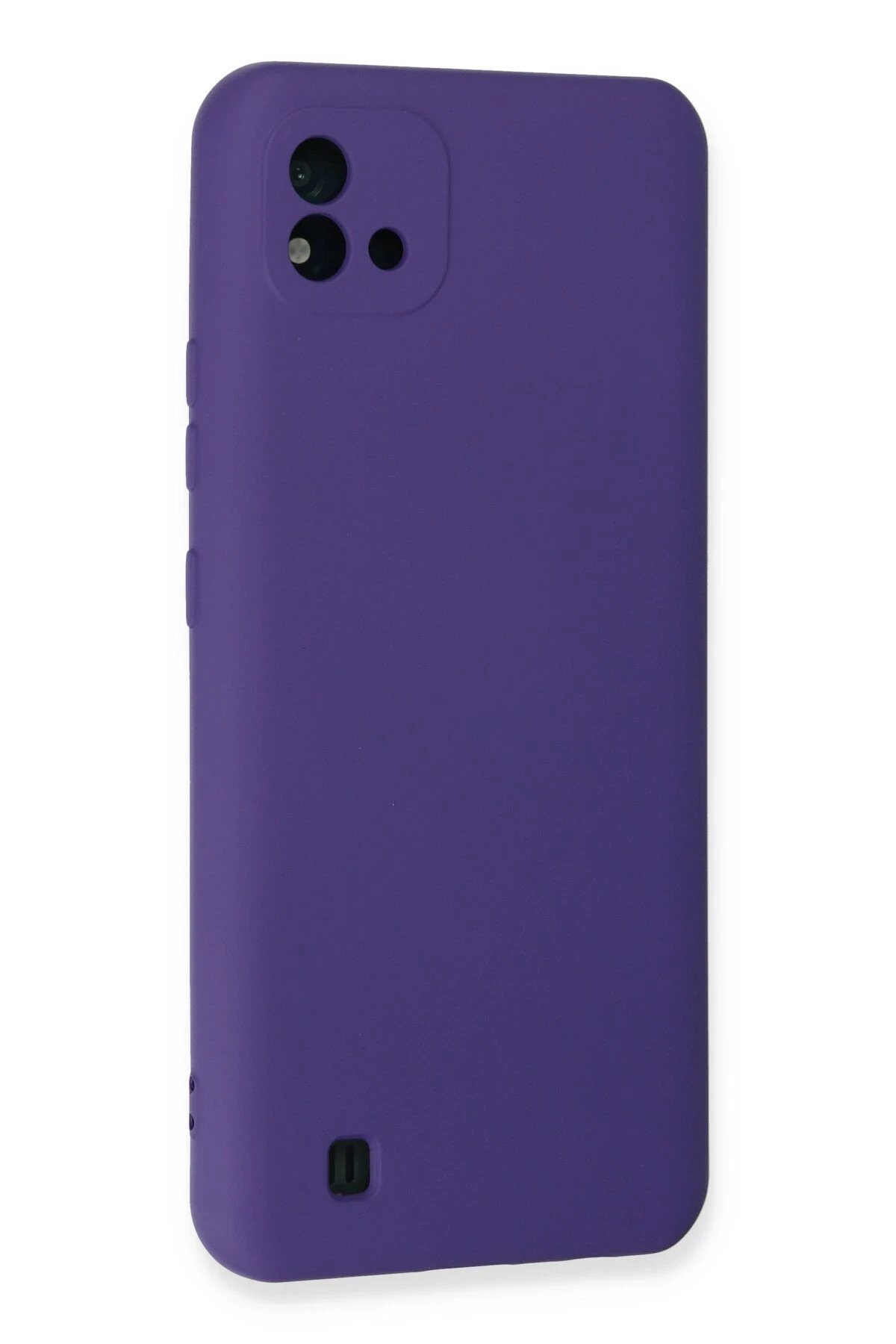 Newface Realme C11 2021 Kılıf Nano içi Kadife Silikon - Mor