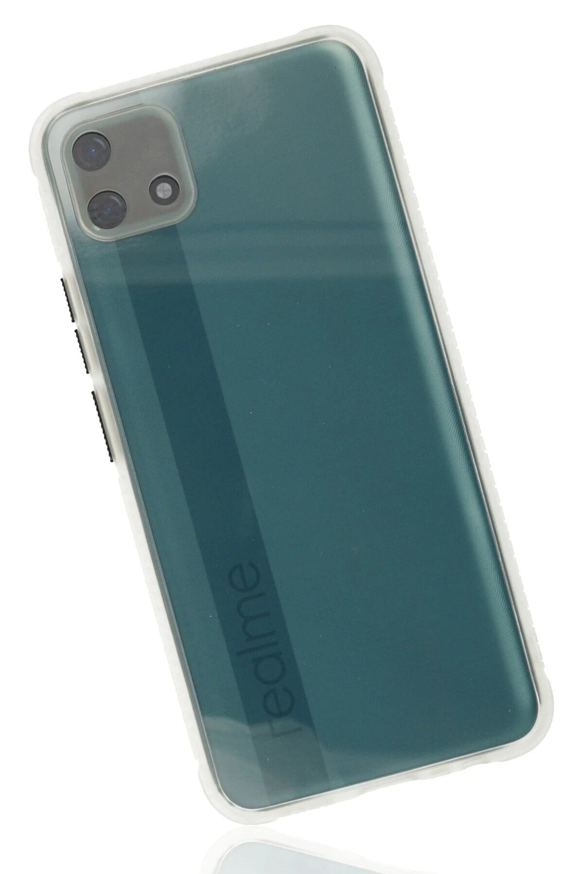 Newface Realme C11 2021 Kılıf Miami Şeffaf Silikon - Şeffaf