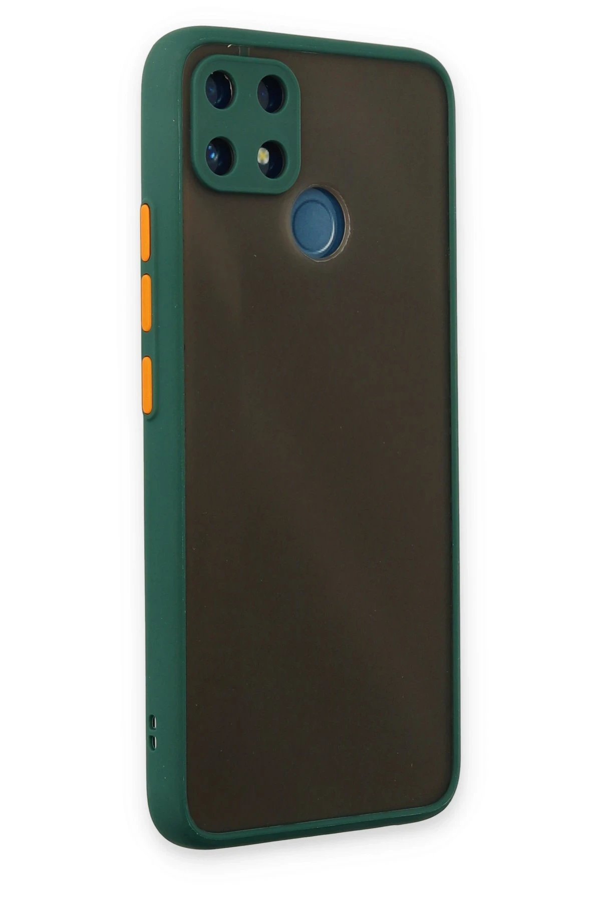 Newface Realme C25 Kılıf Montreal Silikon Kapak - Yeşil