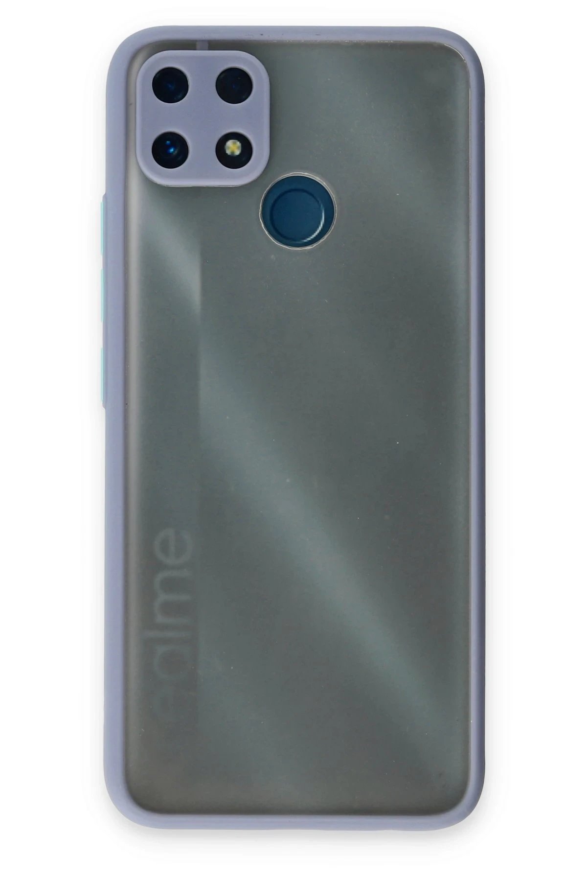 Newface Realme C25 Kılıf Montreal Silikon Kapak - Gri