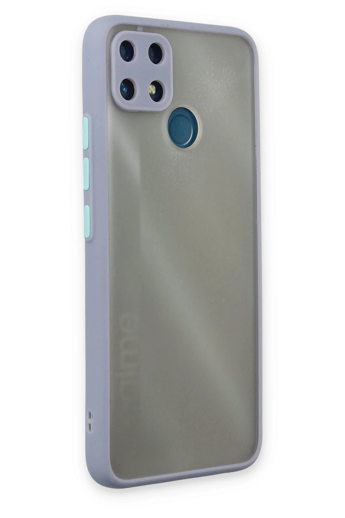 Newface Realme C25 Kılıf Montreal Silikon Kapak - Gri