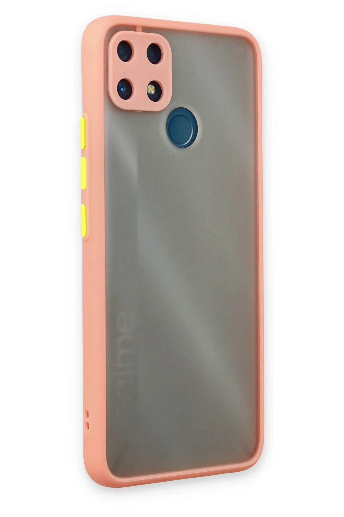 Newface Realme C25 Kılıf Montreal Silikon Kapak - Pembe