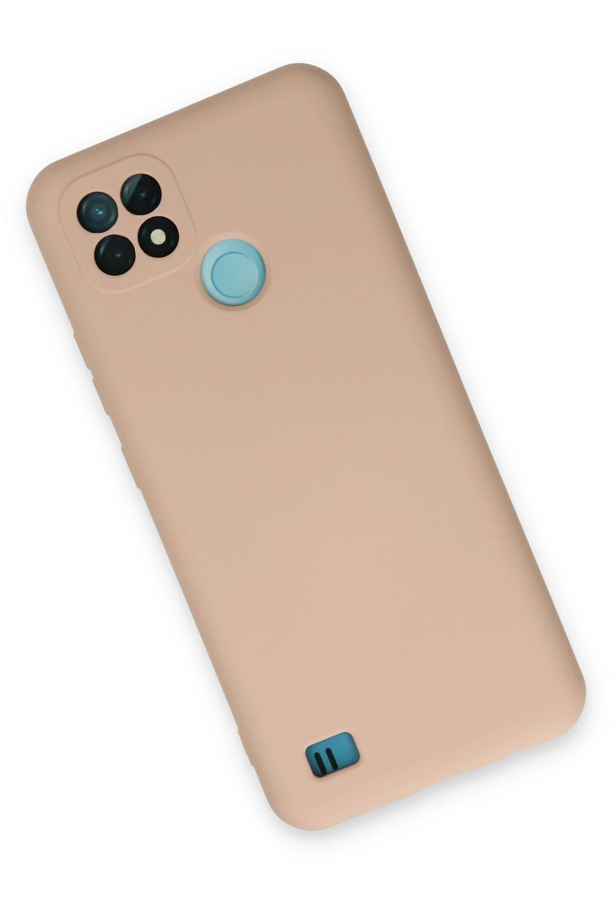 Newface Realme C21 Kılıf Nano içi Kadife Silikon - Pudra