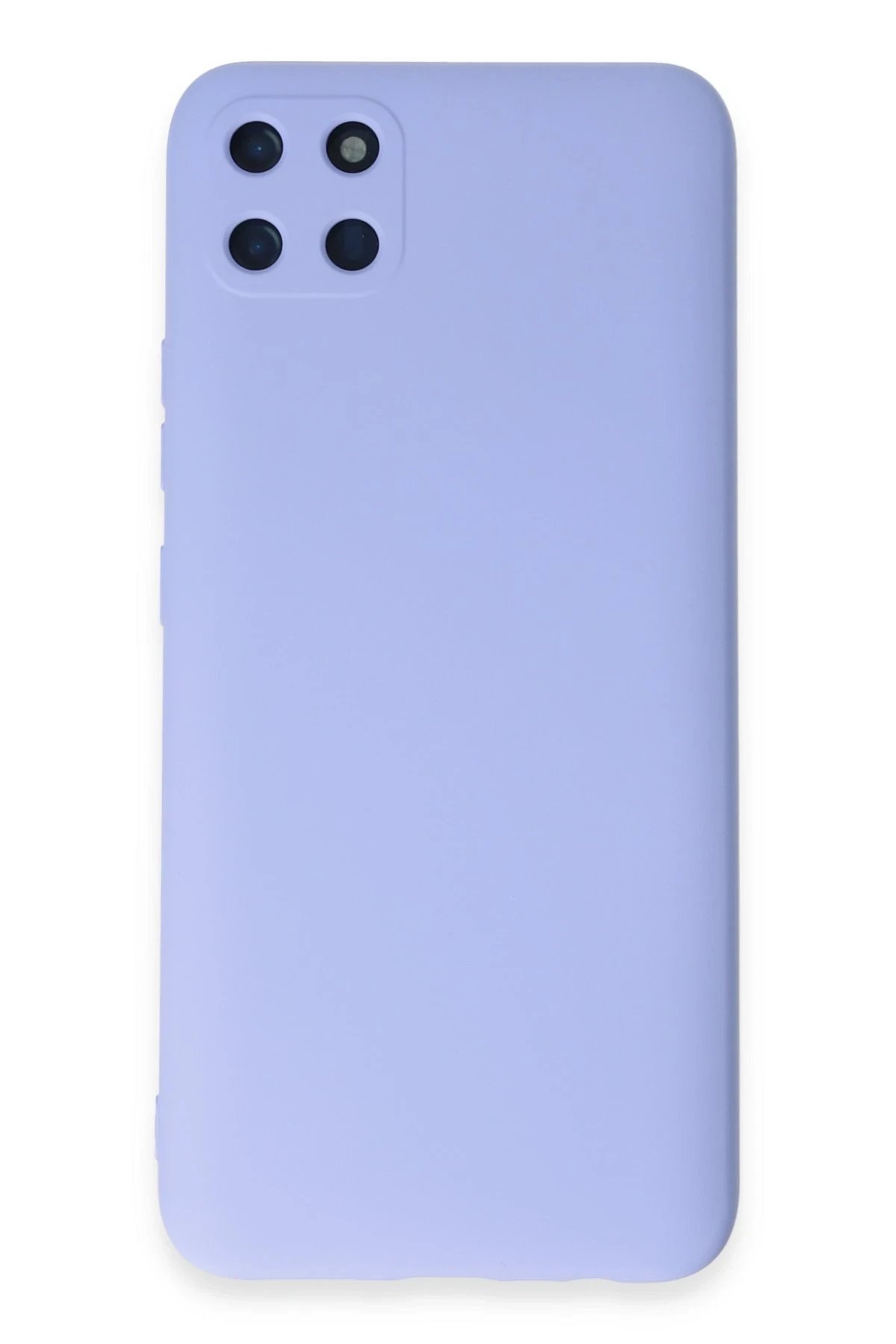 Newface Realme C11 Kılıf Nano içi Kadife Silikon - Lila