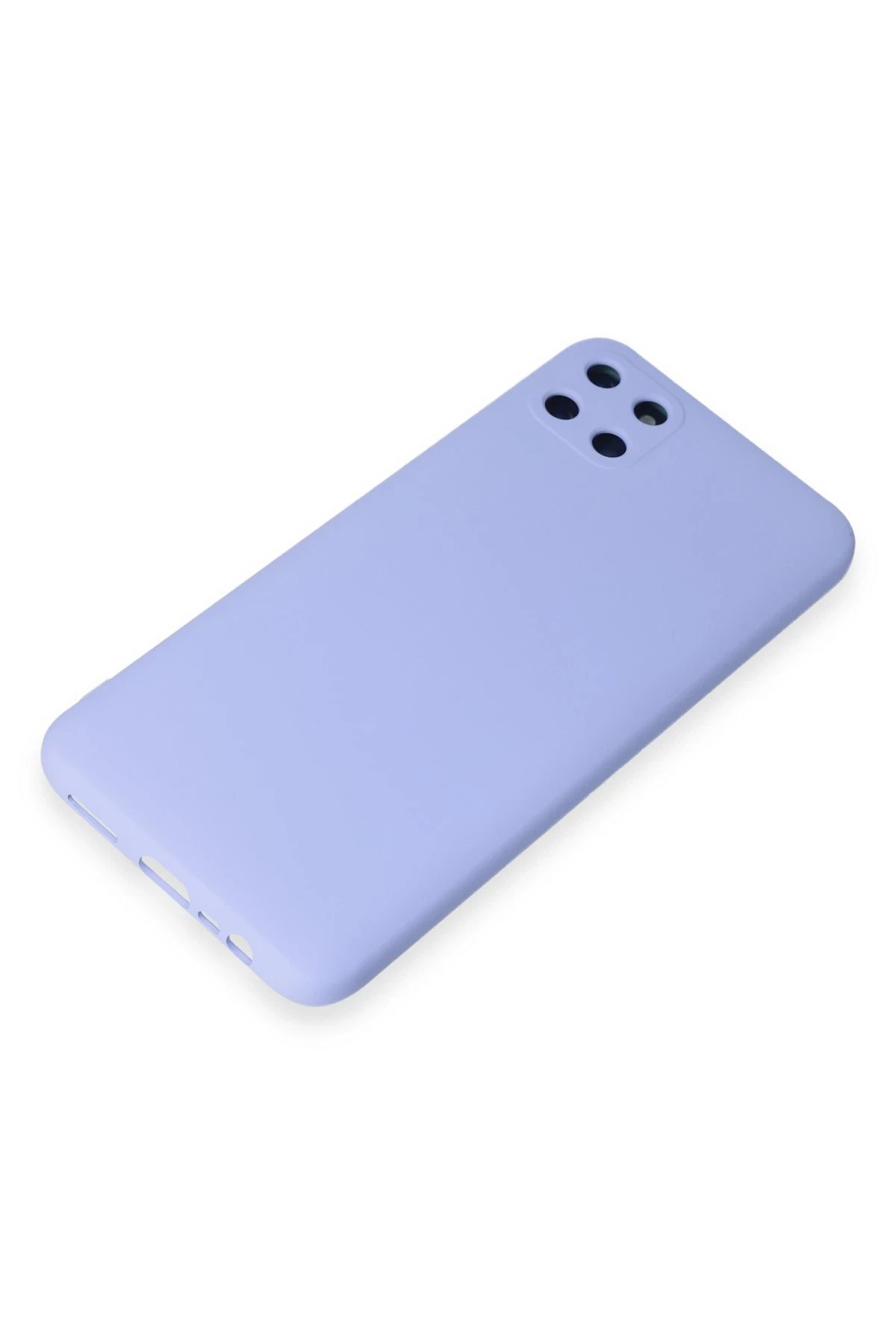 Newface Realme C11 Kılıf Nano içi Kadife Silikon - Lila