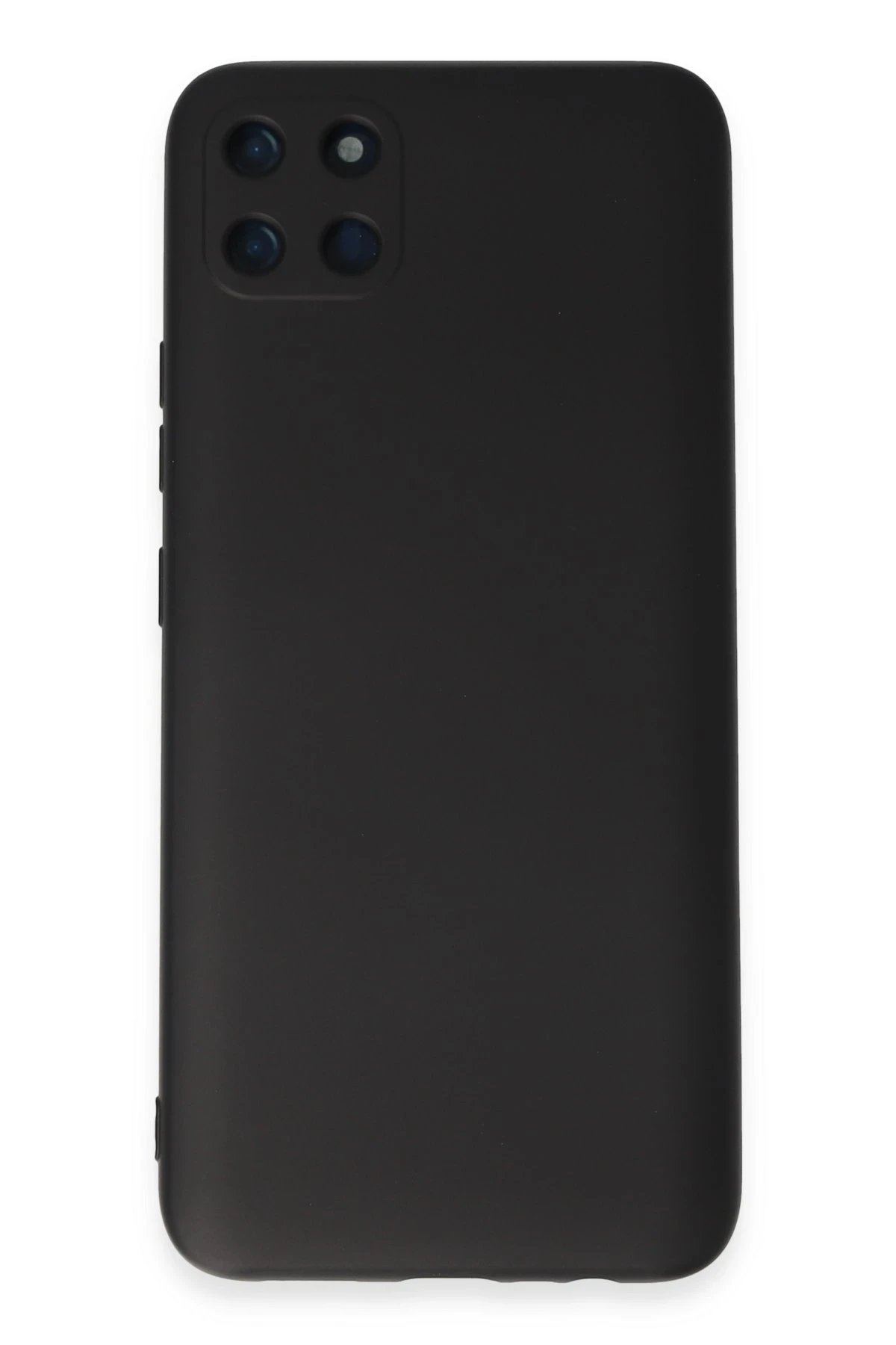 Newface Realme C11 Kılıf Nano içi Kadife Silikon - Siyah