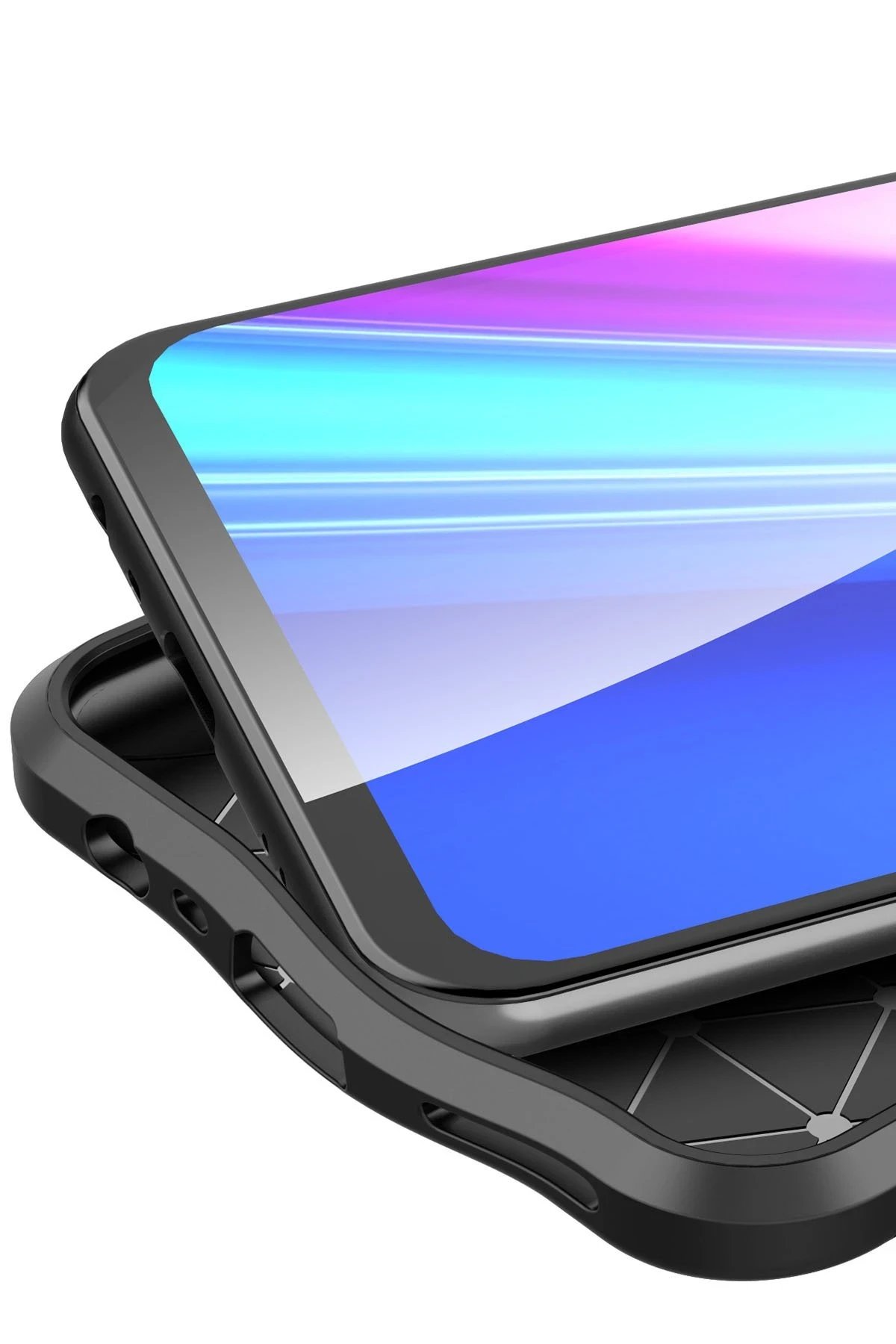 Newface Realme 7 Kılıf Auto Focus Kapak - Lacivert