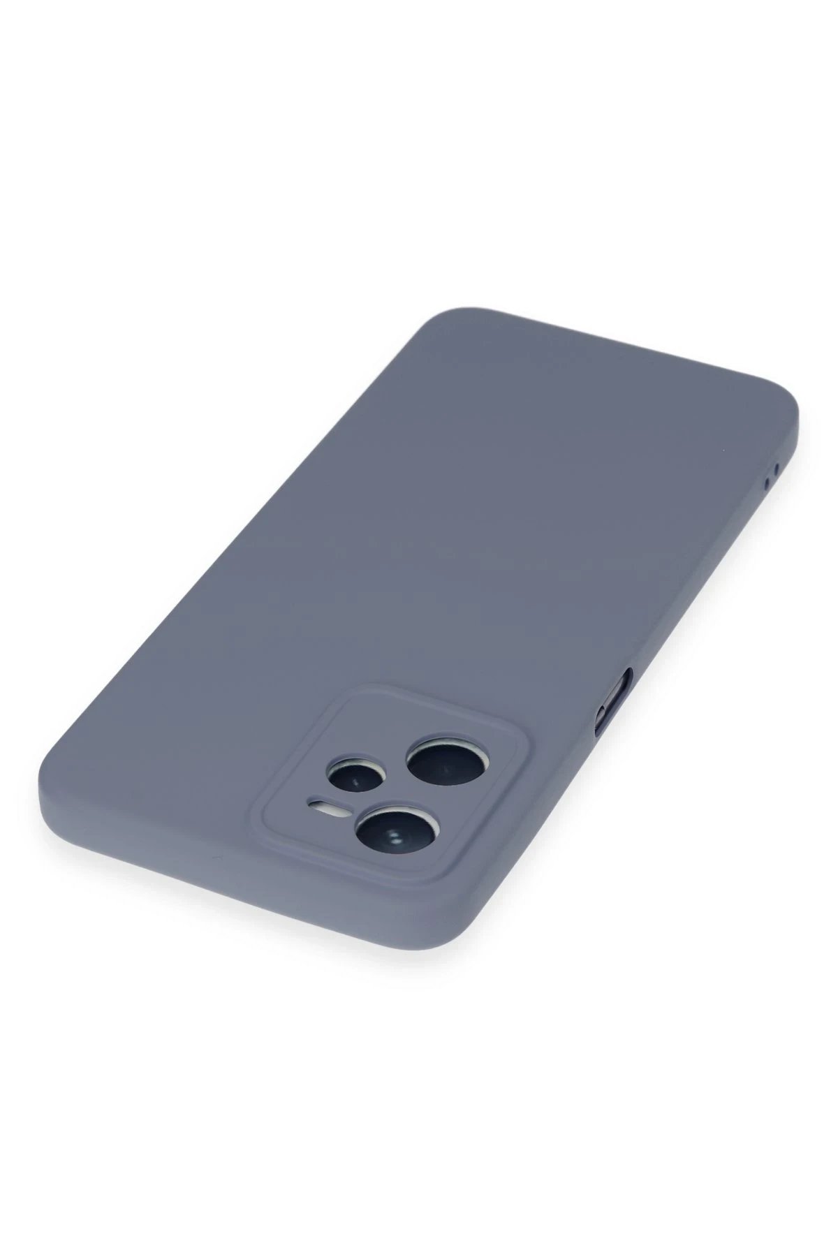 Newface Realme C35 Kılıf Nano içi Kadife Silikon - Gri