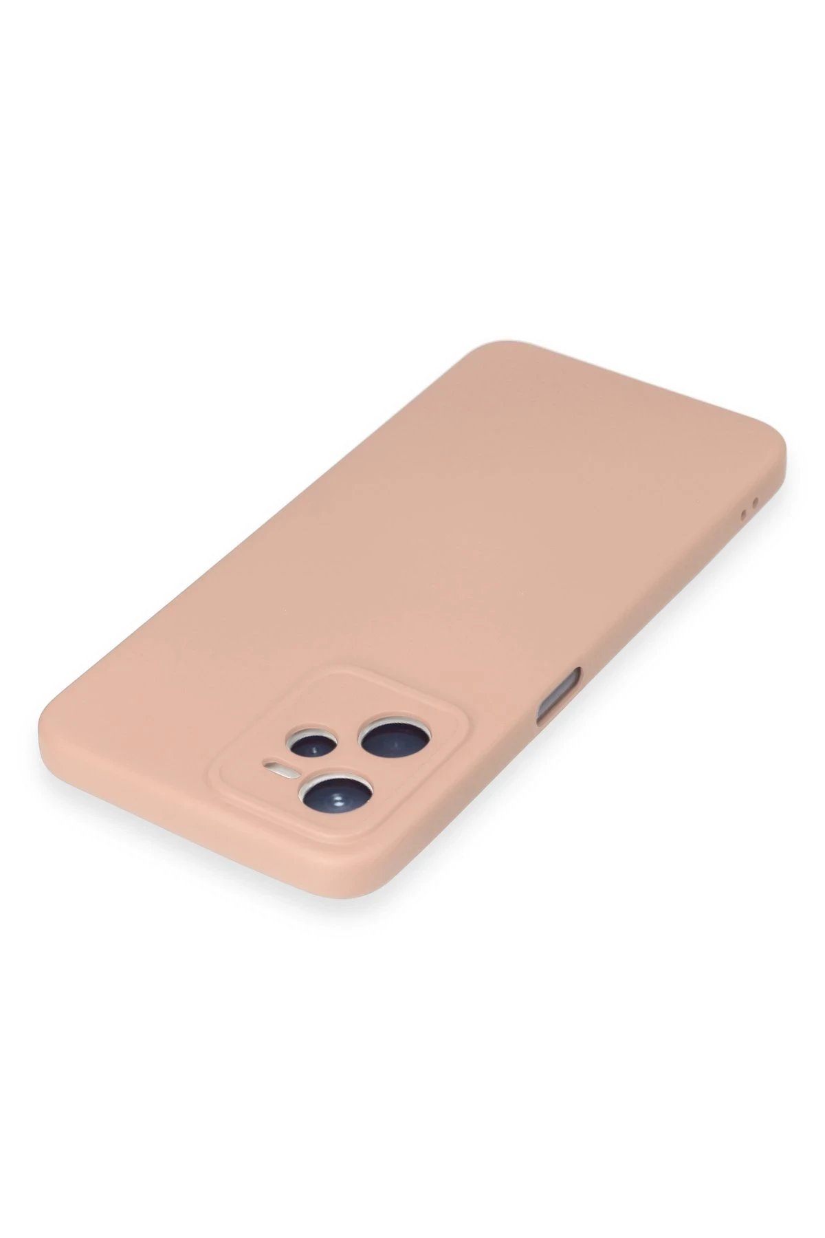 Newface Realme C35 Kılıf Nano içi Kadife Silikon - Pudra