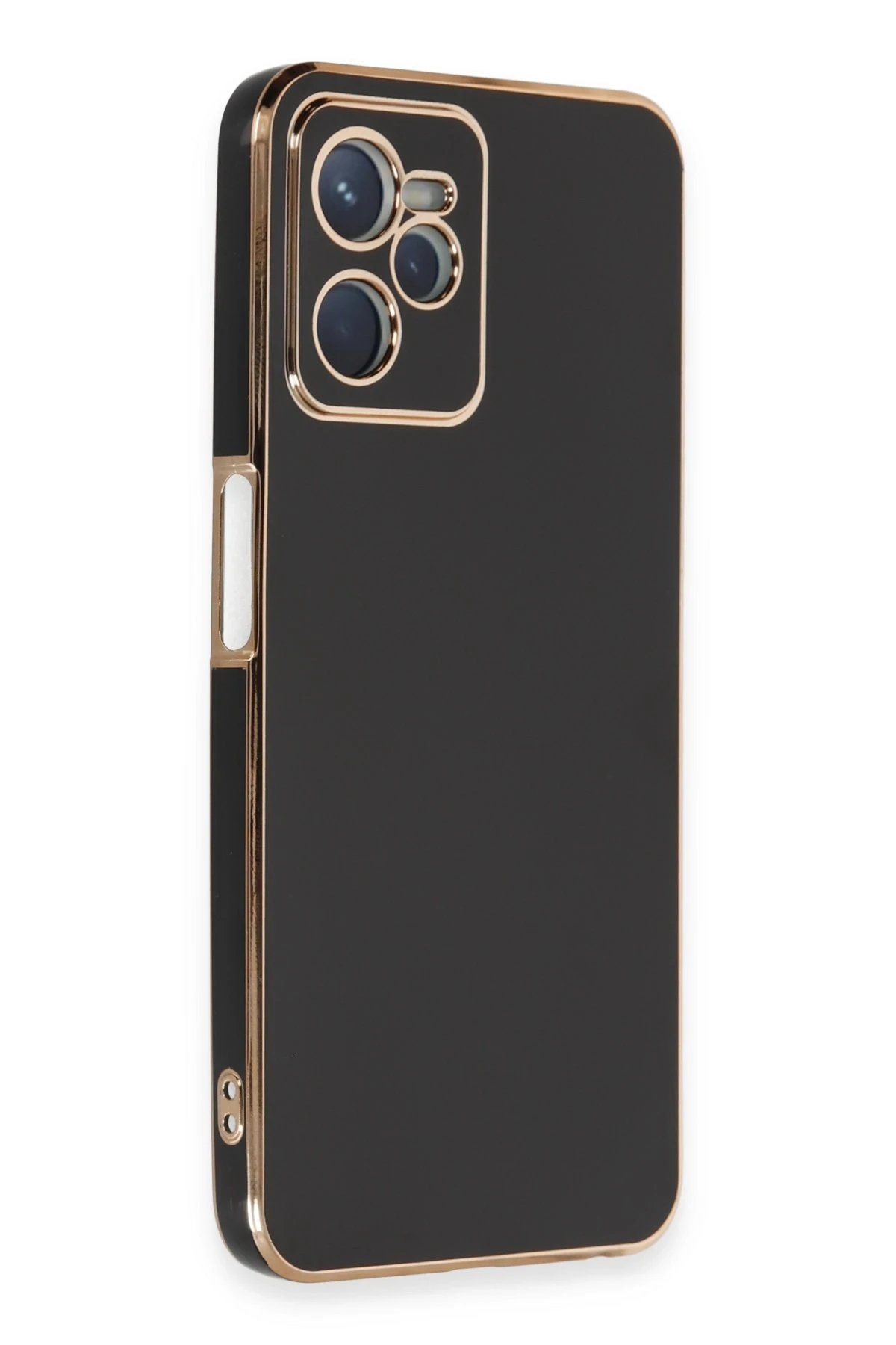 Newface Realme C35 Kılıf Volet Silikon - Siyah