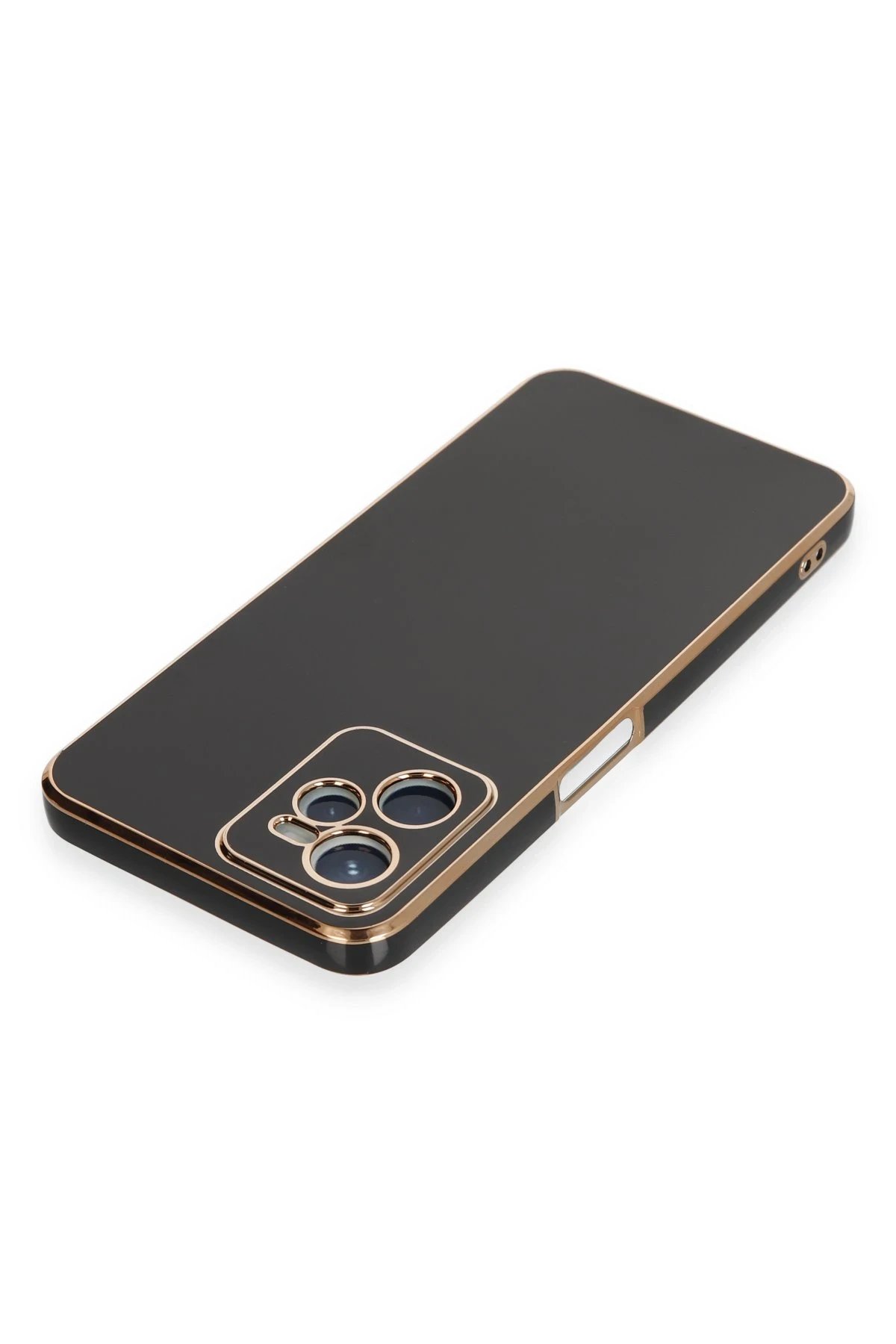 Newface Realme C35 Kılıf Volet Silikon - Siyah