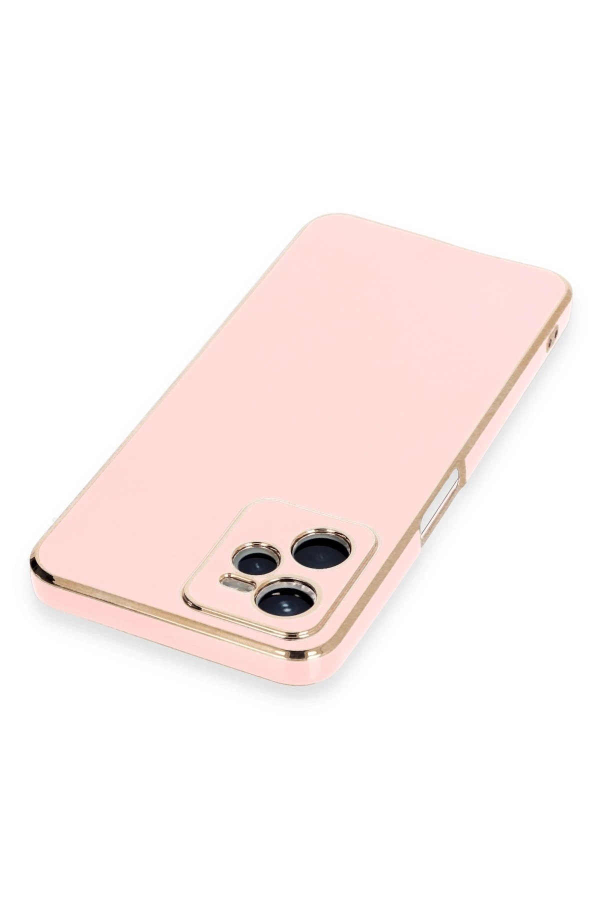 Newface Realme C35 Kılıf Volet Silikon - Pembe