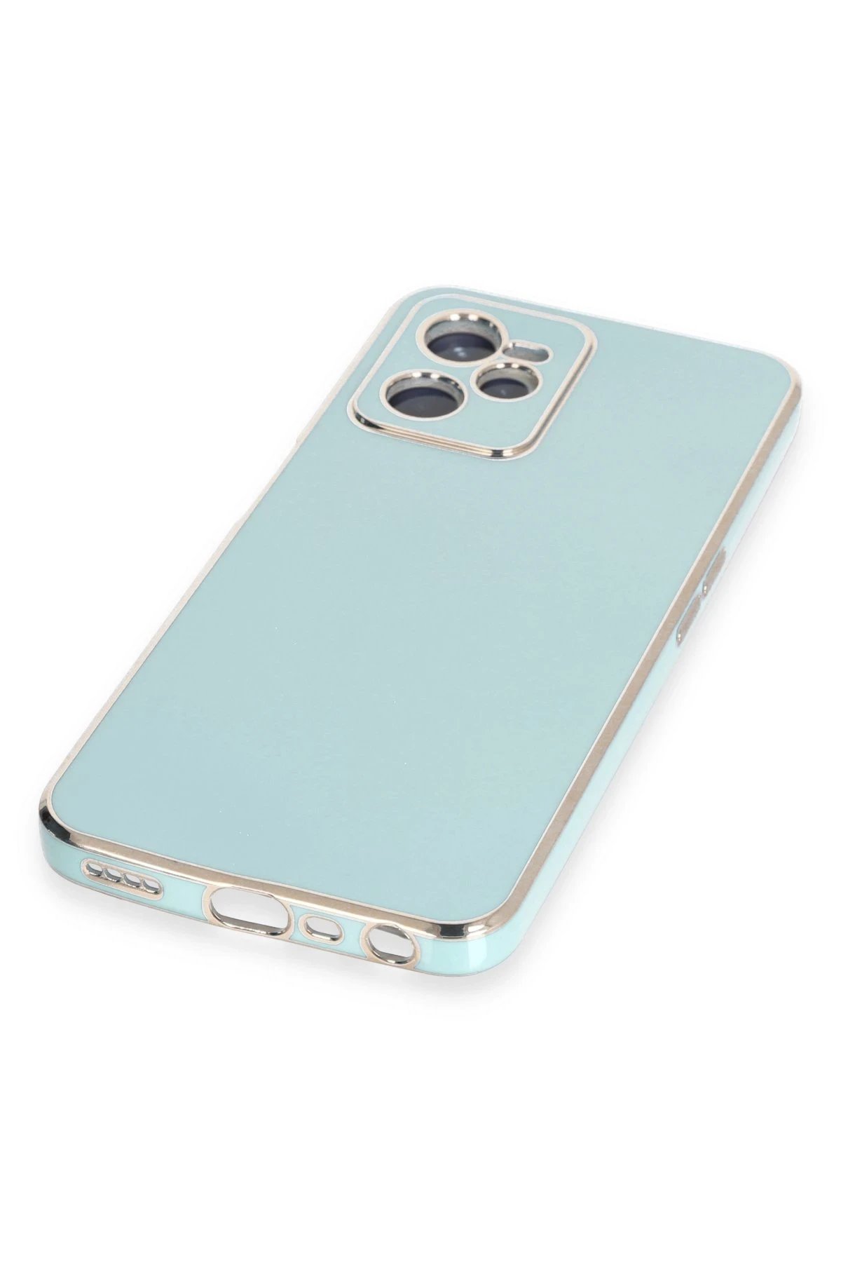 Newface Realme C35 Kılıf Volet Silikon - Açık Yeşil