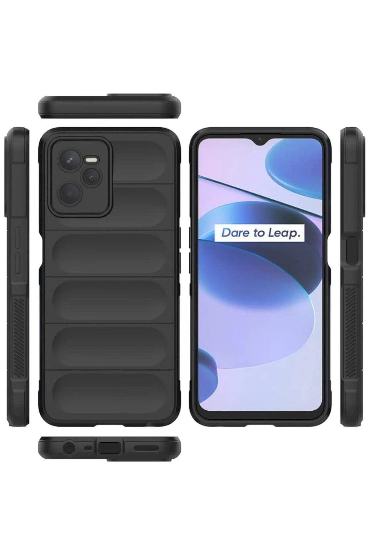 Newface Realme C35 Kılıf Optimum Silikon - Siyah