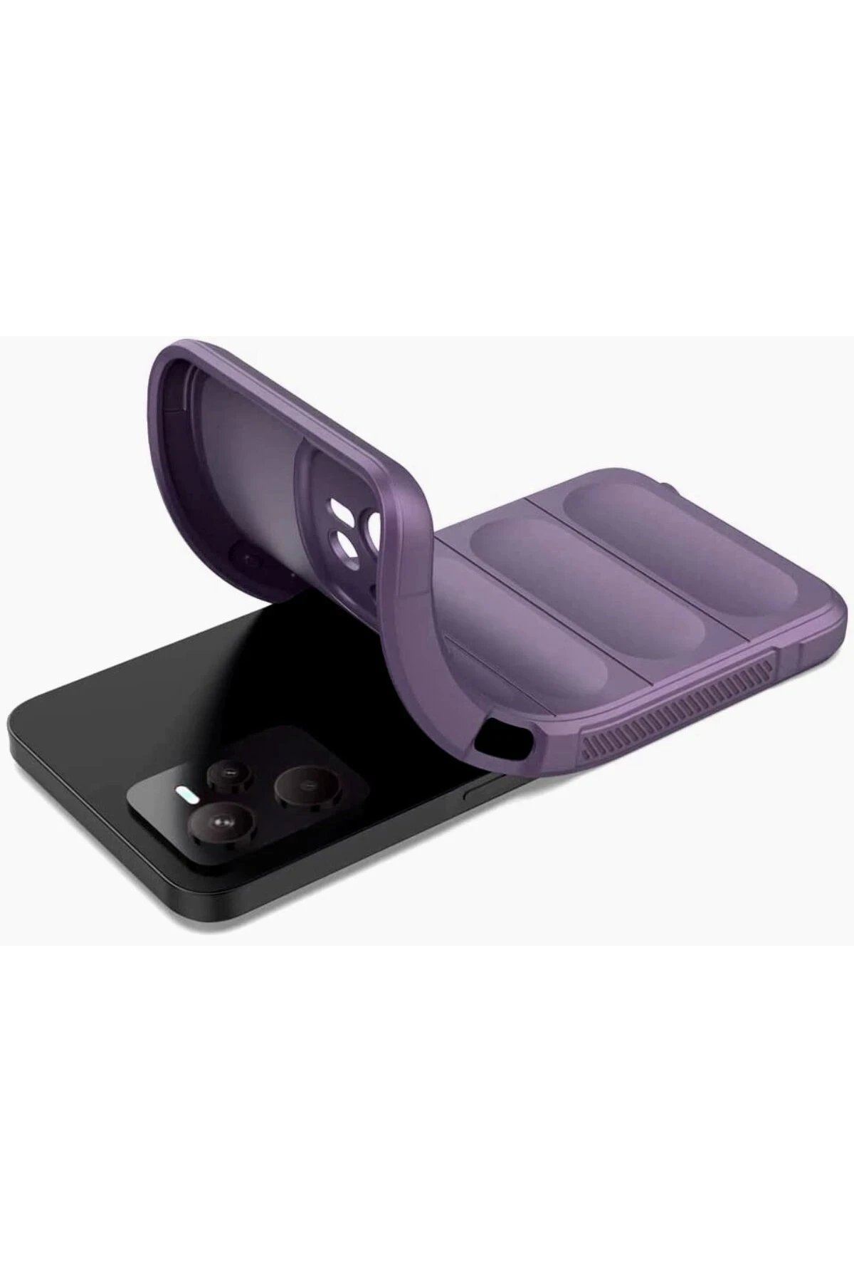 Newface Realme C35 Kılıf Optimum Silikon - Mor