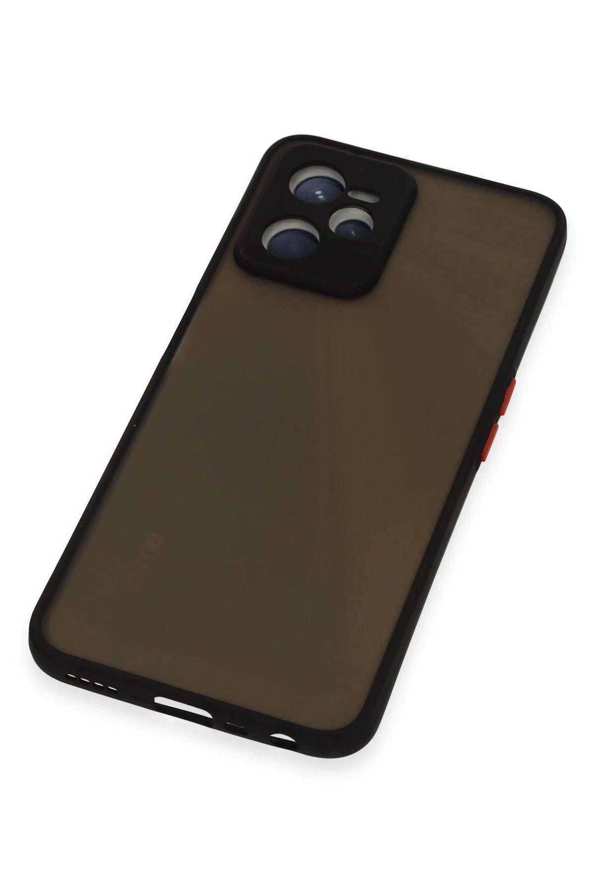 Newface Realme C35 Kılıf Montreal Silikon Kapak - Siyah