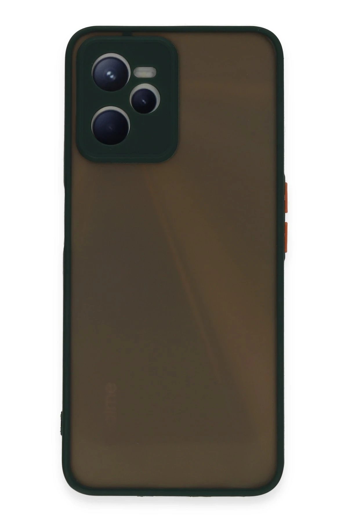 Newface Realme C35 Kılıf Montreal Silikon Kapak - Yeşil