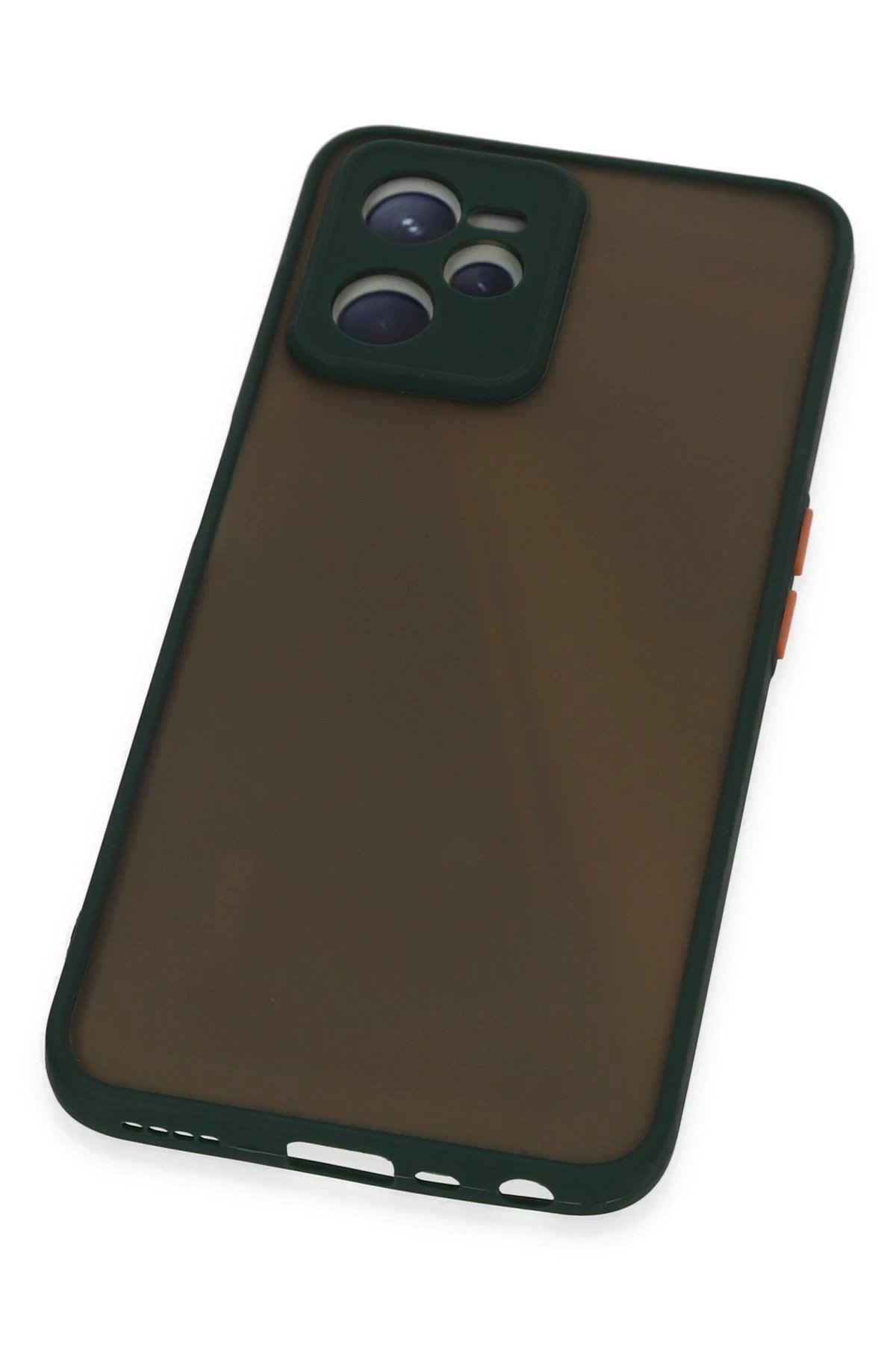 Newface Realme C35 Kılıf Montreal Silikon Kapak - Yeşil