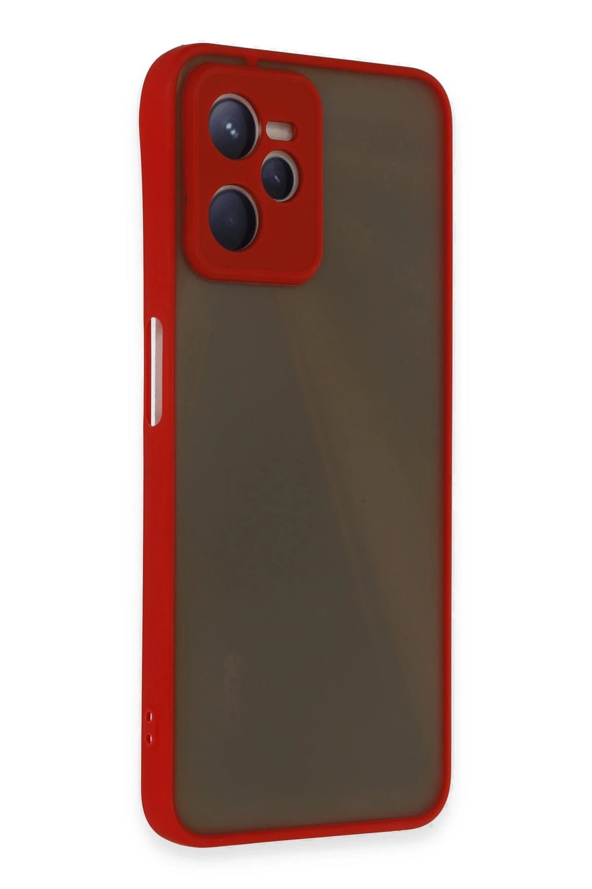 Newface Realme C35 Kılıf Montreal Silikon Kapak - Kırmızı