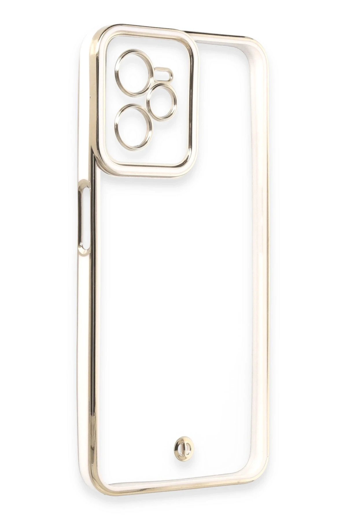 Newface Realme C35 Kılıf Liva Lens Silikon - Beyaz