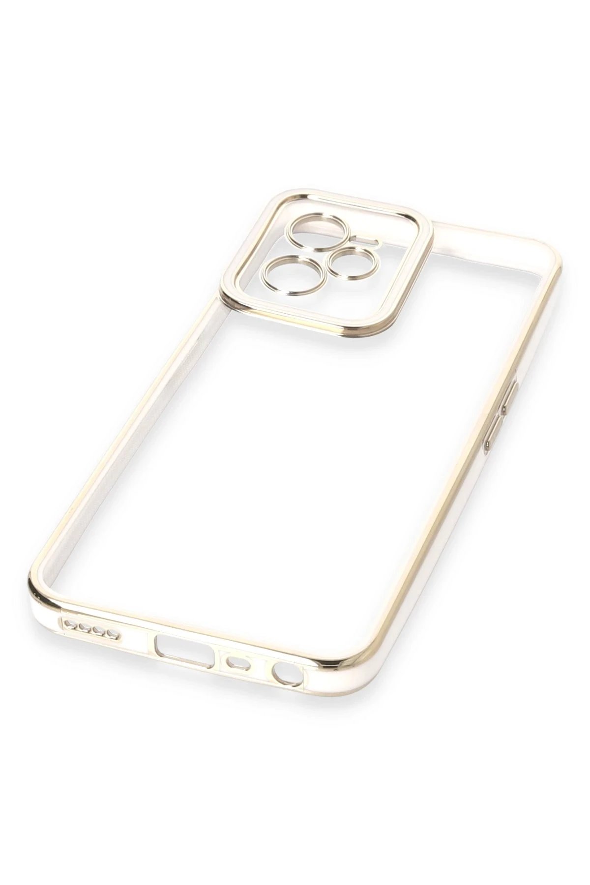 Newface Realme C35 Kılıf Liva Lens Silikon - Beyaz