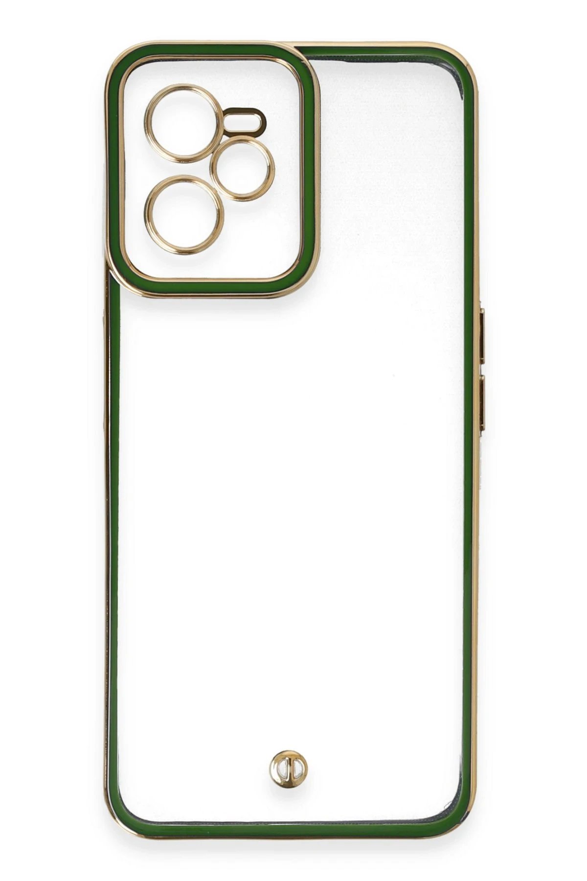 Newface Realme C35 Kılıf Liva Lens Silikon - Yeşil