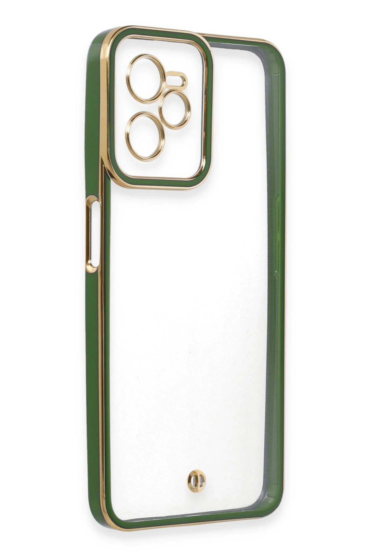 Newface Realme C35 Kılıf Liva Lens Silikon - Yeşil