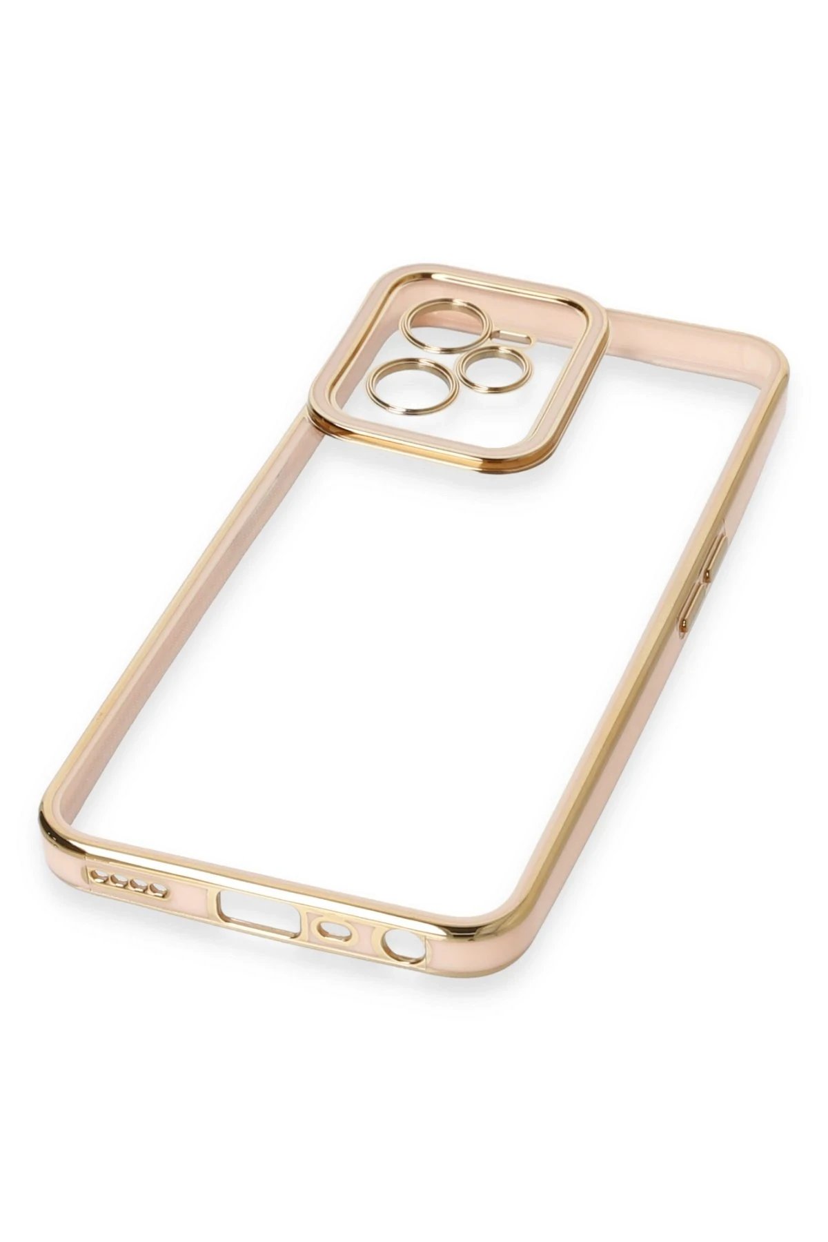 Newface Realme C35 Kılıf Liva Lens Silikon - Pudra