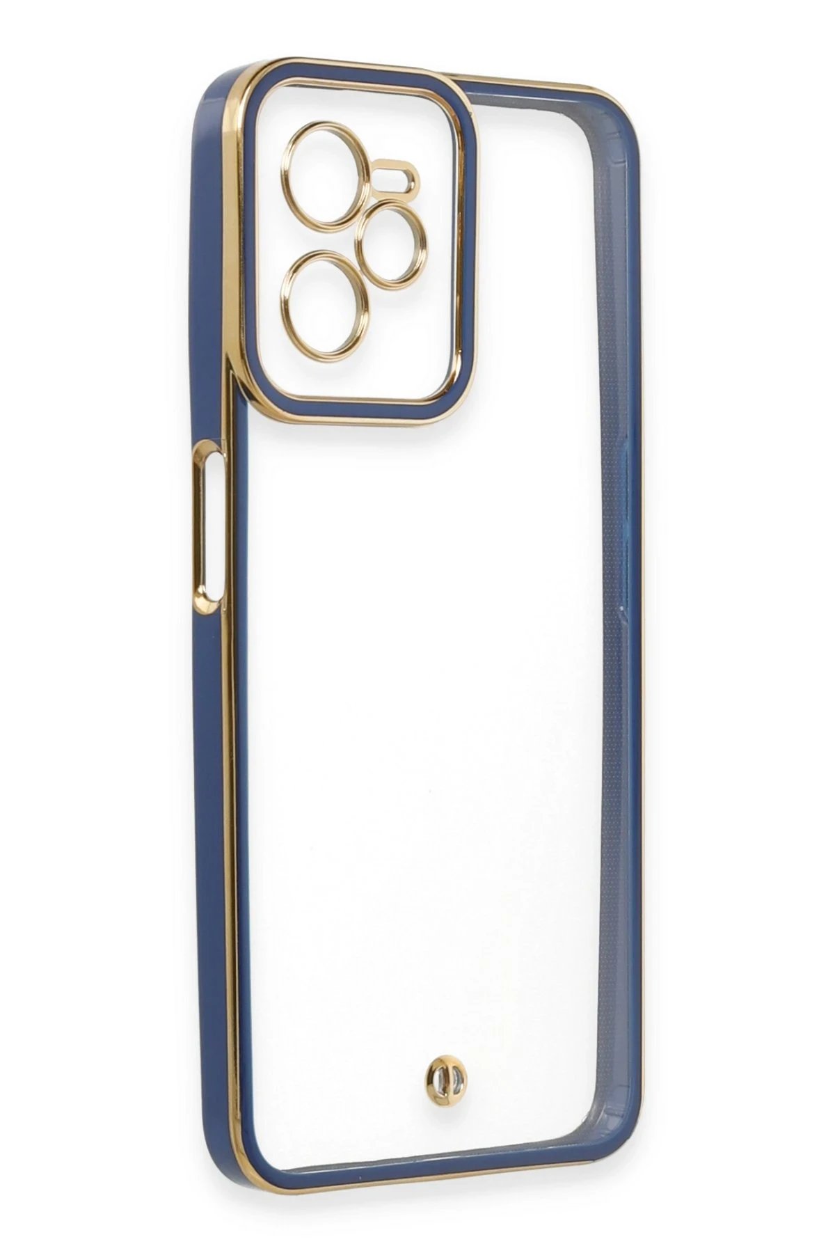 Newface Realme C35 Kılıf Liva Lens Silikon - Mavi