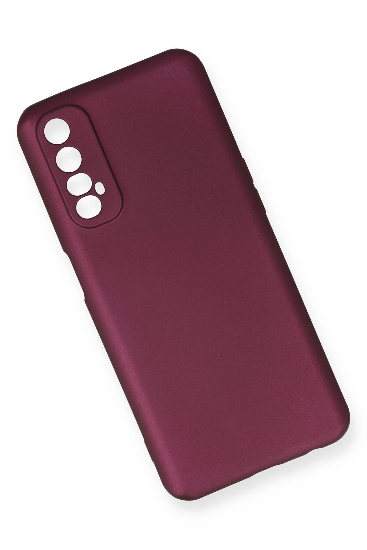 Newface Realme 7 Kılıf First Silikon - Mürdüm