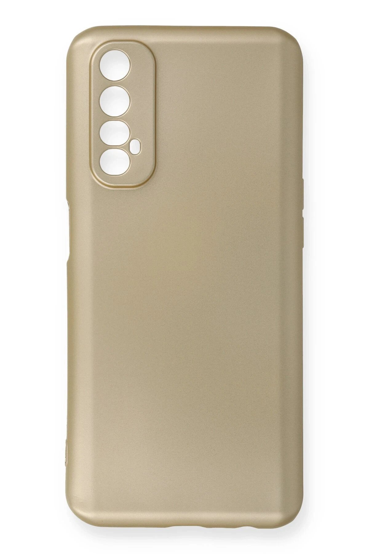 Newface Realme 7 Kılıf First Silikon - Gold