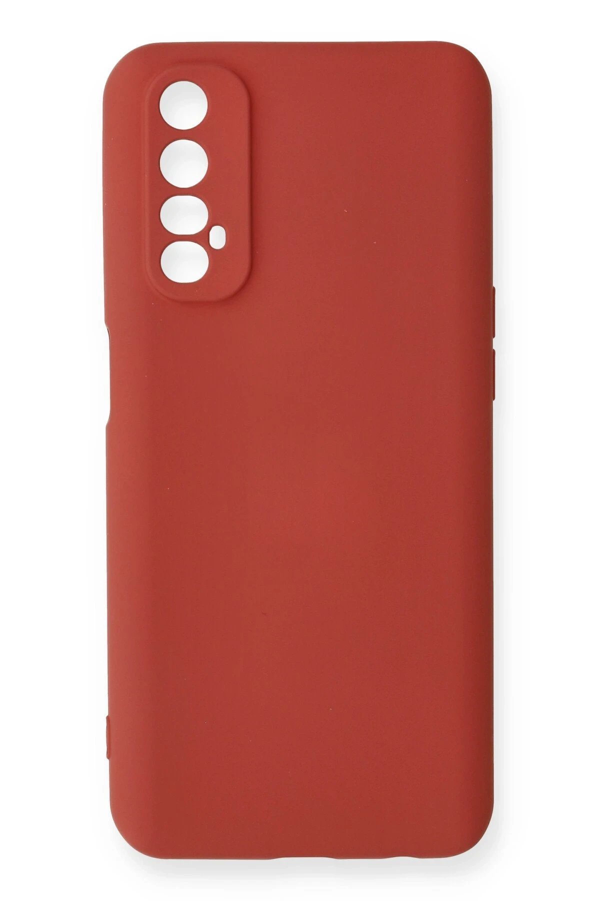 Newface Realme 7 Kılıf Nano içi Kadife Silikon - Kiremit