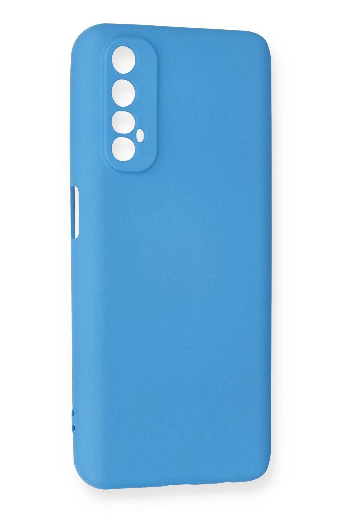 Newface Realme 7 Kılıf Nano içi Kadife Silikon - Mavi