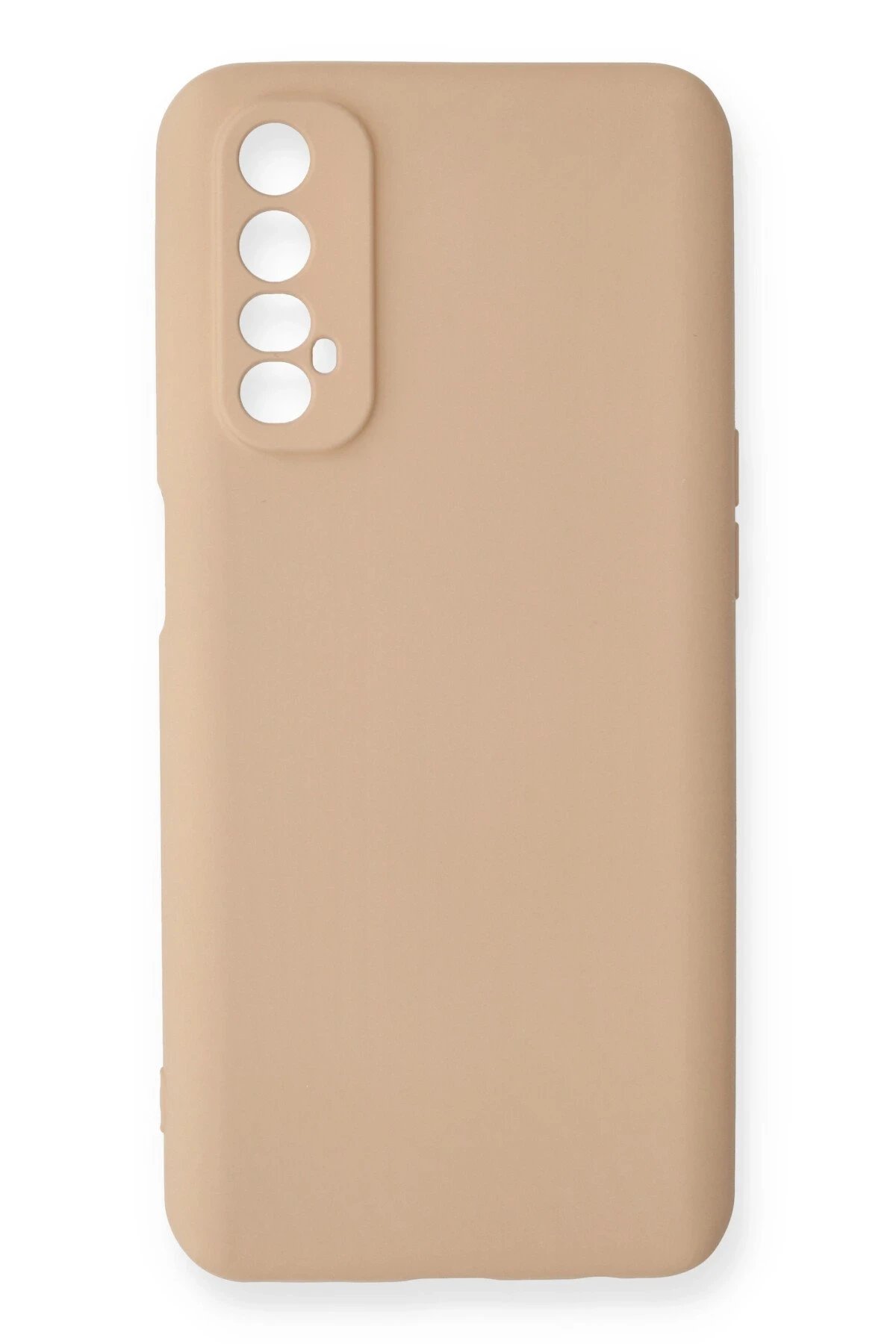 Newface Realme 7 Kılıf Nano içi Kadife Silikon - Pudra